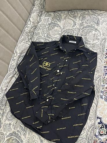 nike tech fleec: Рубашка с длинным рукавом Balenciaga - Цвет: черный - Принт — 2