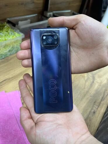 Мобильные телефоны: Poco X3 Pro, Б/у, 256 ГБ, цвет - Синий, 2 SIM