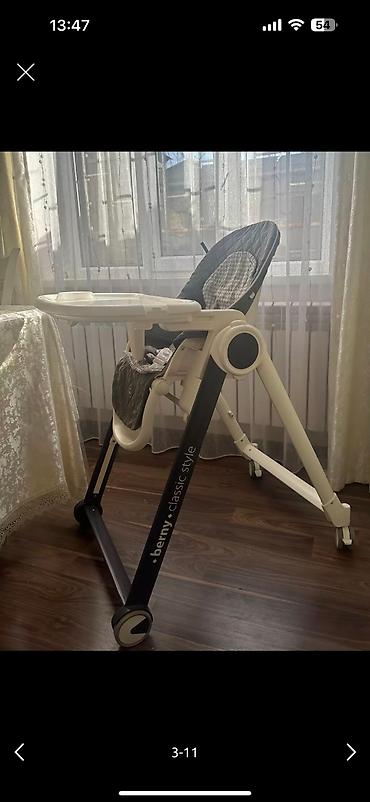 Стульчики для кормления: Стульчик для кормления, Б/у, Другой бренд, Металл, Трансформер, цвет - Серый, Платная доставка, Самовывоз — 2