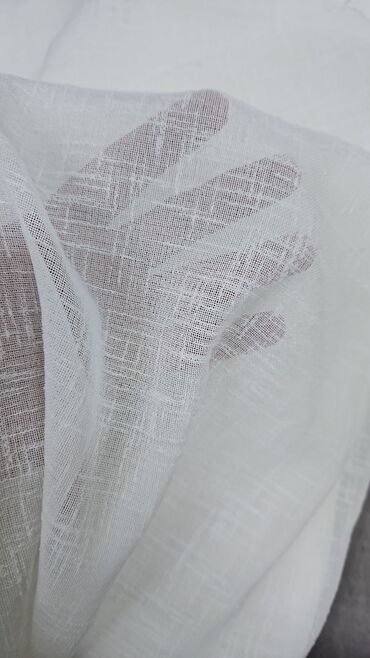 Parçalar: Ağ rəngli dekorativ tül parça dəsti - Yüngül, şəffaf və nəfəsalan — 2