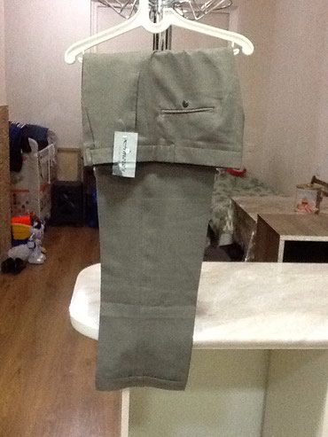 Şalvarlar: Мужские брюки летние новые 52 размер цвет светло крричневые