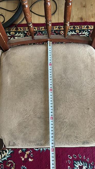 metbex stullari: Taxta nahar/kreslo stulu - Material: möhkəm ağac karkas, dekorativ — 3