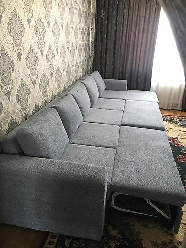 подушка для секса: Прямой модульный диван большого размера, серый, с функцией — 7