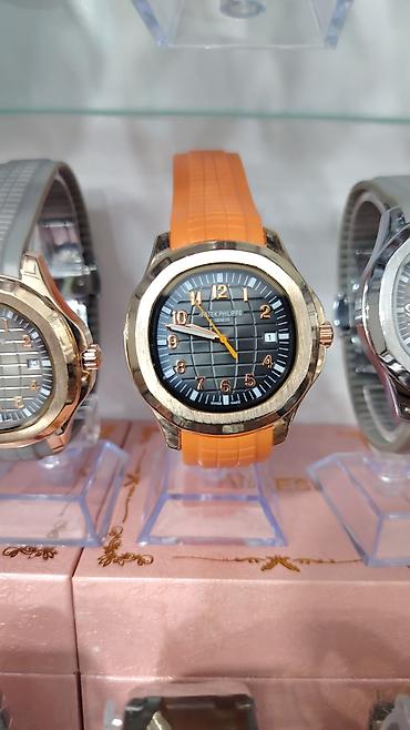 Aksesuarlar: Patek Philippe Aquanaut tərzində kişi qol saatları - Korpus: parlaq — 4