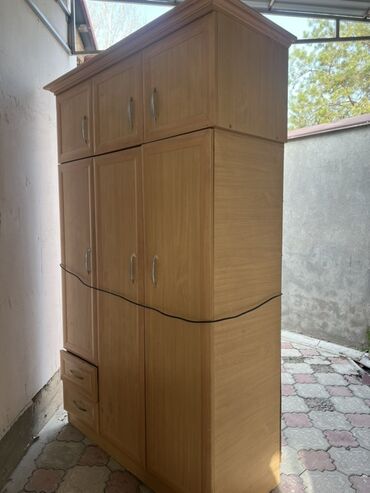 детские кровати из дерева: Шкаф для одежды, Прямой, ЛДСП