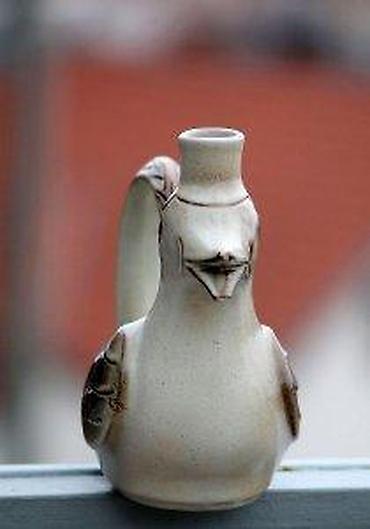 Figure: Vintage Gerzit decanter, bokal vrč za piće Nemačka 1960 24cm. Predivan — 7