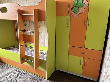 детская подставка: Детский мебельный комплект для детской комнаты - Двухъярусная кровать — 4