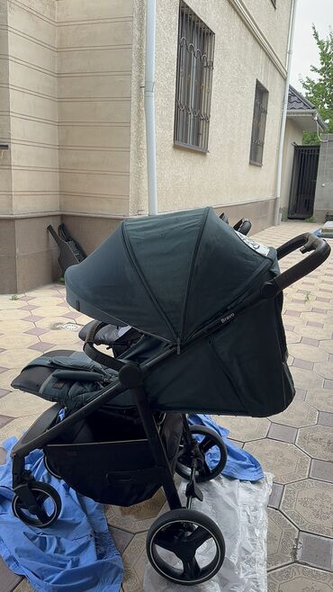 ining baby коляска производитель: Коляска, цвет - Голубой, Б/у
