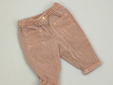 Spodnie: Spodnie H&M, 6-9 m, wzrost - 74 cm., Bawełna, stan - Dobry