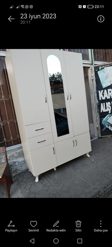 Dolablar: Yeni, Açılan, 3 qapılı Düz dolab, Qarderob, paltar dolabı, Azərbaycan — 10