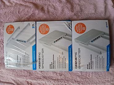 modem aparatları: 3 ededi 70 manat cox az islenib Keenetic Speedster AC2100 – Mesh Wi‑Fi — 1