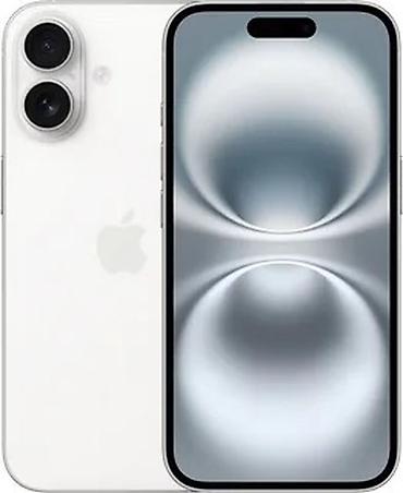 Уюлдук телефондор жана аксессуарлар: IPhone 16, Колдонулган, 128 ГБ, Ак, Заряддоочу түзүлүш, Кабель, Куту, 91 % — 2