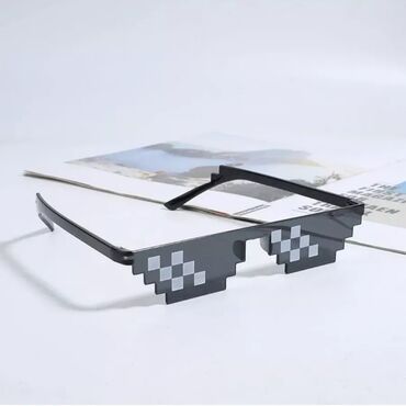 спец очки: Карнавальные пиксельные очки Майнкрафт, pixel glasses Minecraft!!