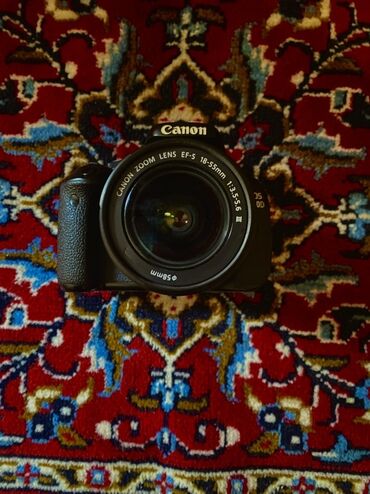 Məişət texnikası: Canon EOS 1300D DSLR fotoaparatı EF-S 18-55mm f/3.5-5.6 III obyektiv