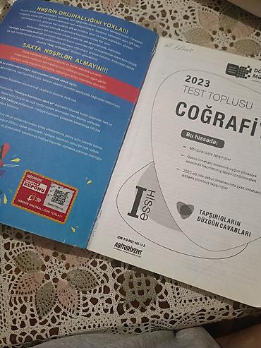 kitablar type 0: Məhsul: “Coğrafiya – 2023 Test Toplusu”, I hissə təzədi çox səhifənin — 2