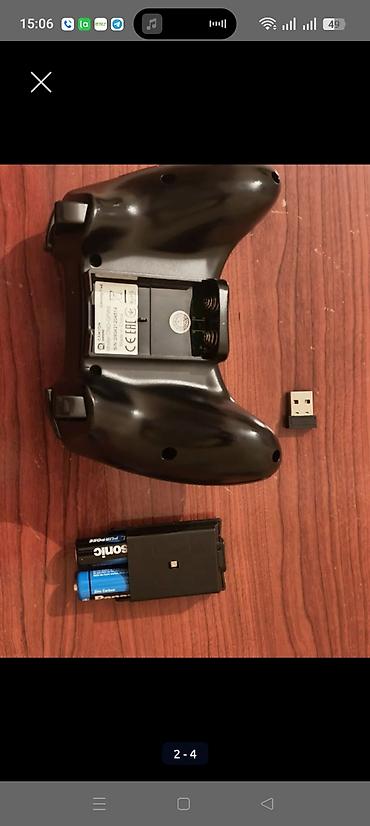video dvd: Simsiz oyun joystick-i + USB nano qəbuledici - 2.4 GHz simsiz — 4