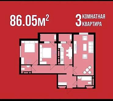 brk group: 3 комнаты, 86 м², Пишпек Элитка, 10 этаж, Евроремонт — 3