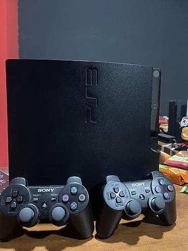 Ps 3 Slim Model Yaddas 320 GB ustunde 2 pult verlır yaddasında 10 oyun
