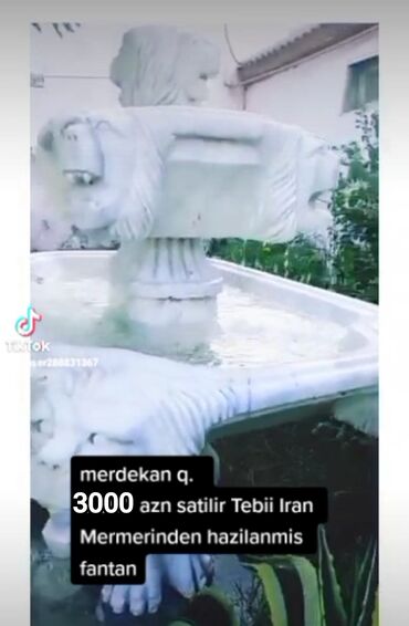 Информатика: Bağ evi üçün təbii İran mermerden şəlalə . 3000 min manat