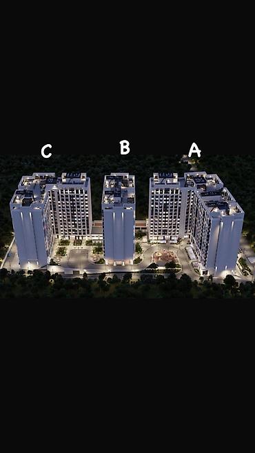 15: 2 комнаты, 97 м², Кок-Жар мкр Элитка, 3 этаж, ПСО (под самоотделку) — 3