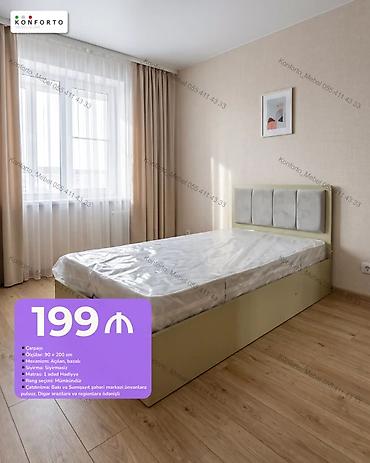Mebel: Çarpayı – Konforto Mebel - Ölçü: 90 × 200 sm - Mexanizm: Açılan — 1