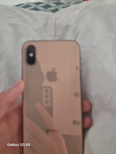 xs ош: IPhone Xs, Колдонулган, 64 ГБ, Matte Gold, Каптама, 75 %