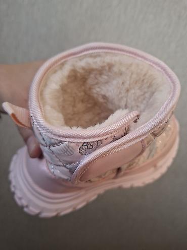 обувь зимный: Детские зимние дутики, розовые - Модель: короткие дутики/сапожки для — 2