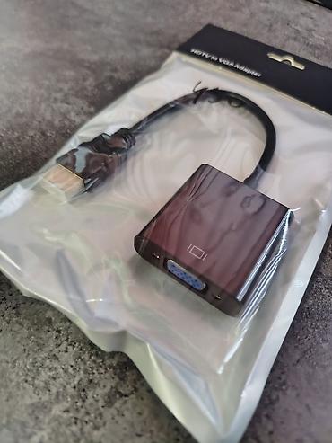 Адаптер HDMI (HDTV) → VGA с аудиовыходом 💵Цена 450 сом 🚗Есть доставка
