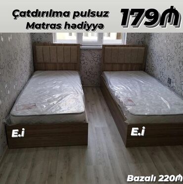 tek kravatlar: *Tək nəfərlik Çarpayı 179 AZN💥* ✔️Rəng seçimi var *🎁Matras hədiyyə*