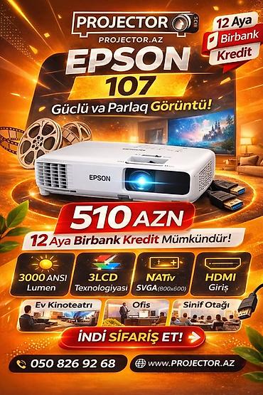 proyektor qiymetleri: İşlənmiş Portativ Proyektor Epson, Ödənişli çatdırılma — 4
