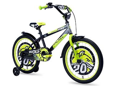 mini melissa: Bicikl dečiji GALAXY WOLF 20" crna/siva/neon zelena Šifra proizvoda — 1