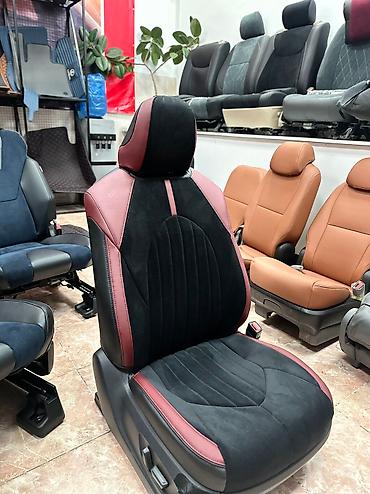 7075: Чехлы Алькантара, С подушкой, цвет - Черный, Toyota, Новый, Самовывоз, Бесплатная доставка, Платная доставка — 3