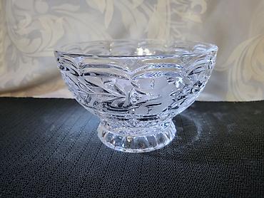 Činije: Cinija nova kristal Zajecar iz 70ih.god. Cinija kristal sa matiranim — 4