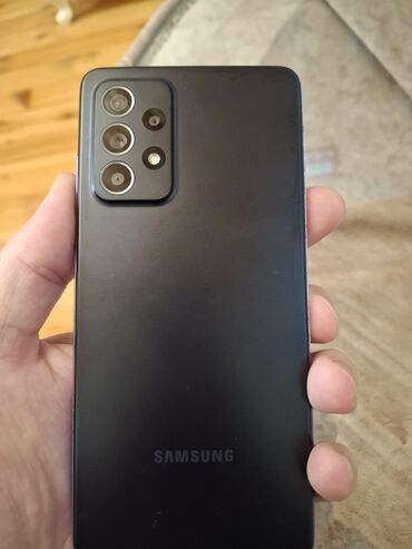 samsung galaxy note 11 plus: Samsung Galaxy A52, 128 GB, rəng - Qara, Düyməli, Barmaq izi, İki sim kartlı