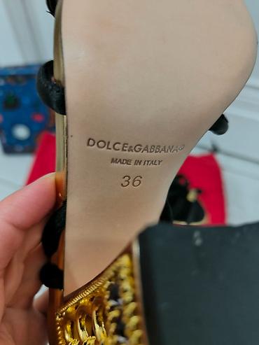 дольче габана: Босоножки, 36, 36.5, Dolce & Gabbana, Новый, цвет - Черный, Самовывоз — 5