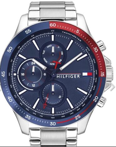 saatları: İşlənmiş, Qol saatı, Tommy Hilfiger, rəng - Gümüşü