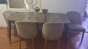Masa dəsti satılır 380₼. 6 oturcağı var.Ünvan Nəsimi. 3808. Fatimə99 E