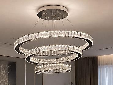 həyət işıqları: Led Çılçıraq, 4 və daha çox lampa, Metal — 1