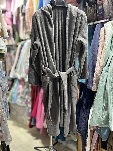 Носки и белье: Банный халат с капюшоном — мягкая качественная махра, без лишних — 10