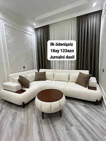 Divanlar: Künc divan kolleksiyası - Müasir dizaynlı L-şəkilli künc divanlar - — 61