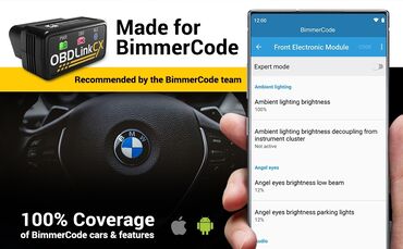 Audio oprema za auto: OBDLink CX BLE Bluetooth OBD2 za Bimmercode iOS i Android OBDLink CX — 8