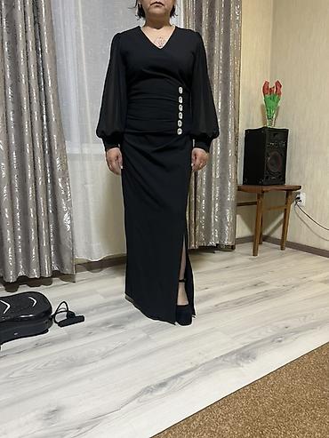 Вечернее платье, Классическое, Длинная модель, С рукавами, M