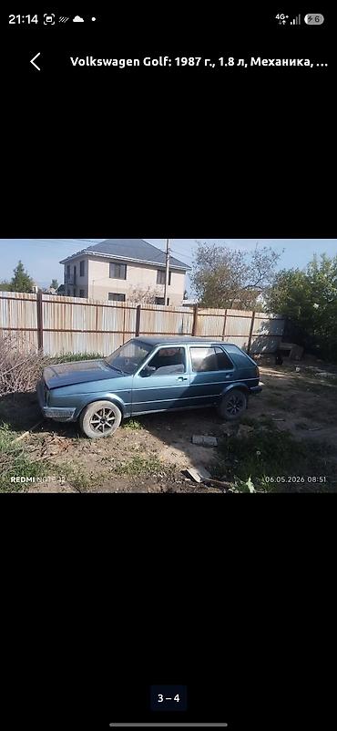 Унаа: Volkswagen Golf: 1990 г., 1.8 л, Кол менен иштөөчү, Хетчбек — 1