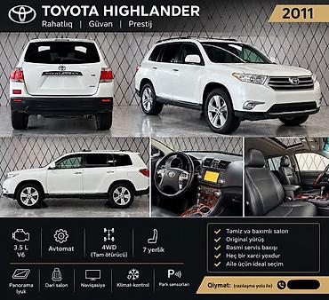 tra: Toyota Highlander: 3.5 l | 2011 il Ofrouder/SUV — 1