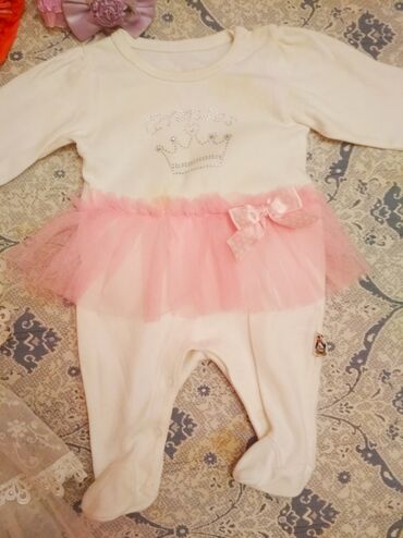 Платья: Детское платье, цвет - Белый, Б/у — 4