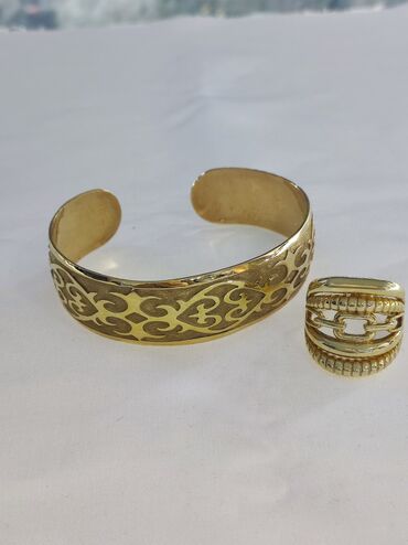заказать именные браслеты: Новая коллекция Италия Билерик+ кольцо Серебро напыление жёлтое