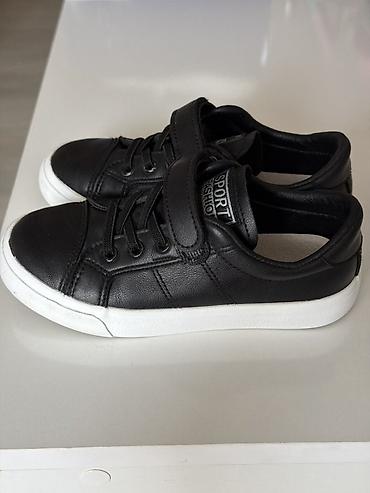 подросковый обувь: Детские кеды Kapitoshka «Sport Fashion» - Цвет: черный верх, белая — 1