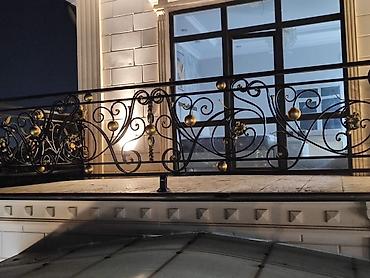 Изготовление перил: Изготовление перил Материал: Кованное железо, Наружные, Бесплатный замер — 163