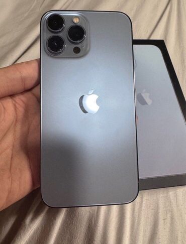 Apple iPhone: IPhone 13 Pro, 128 GB, Sierra Blue, Zəmanət, Face ID, Sənədlərlə