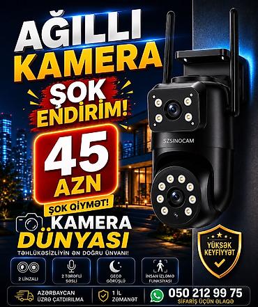 termal kamera: Təhükəsizlik kamerası 📹 SZSINOCAM 2 Linzalı Wi-Fi Təhlükəsizlik — 2
